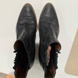 Madewell Black Leather Ankle Boots 9